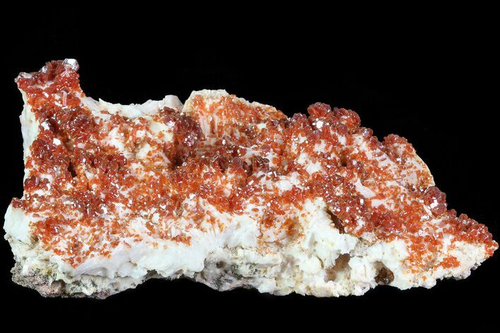 Ruby Red Vanadinite Crystals on Pink Barite - Morocco #82374